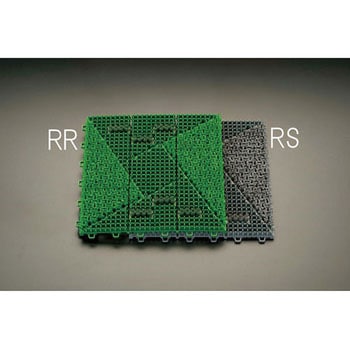 300x300x24mm 連結ブラシマット(グリーン) エスコ