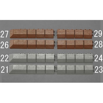 75x300mm 中ふち(雌/灰) エスコ