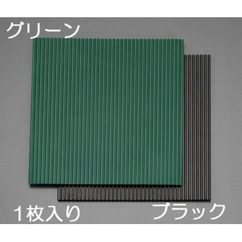 100x100x3.0mm ゴム板(筋入/黒) エスコ