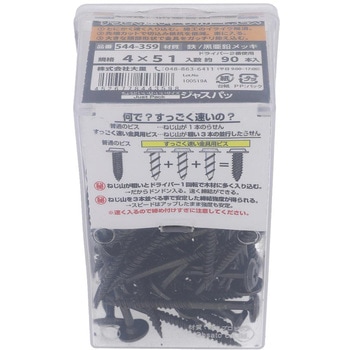 亜鉛黒すっごく速い三条金具ビス 大里