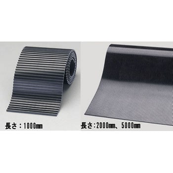 200x2000x3mm ゴム板(筋入り・天然ゴム) エスコ