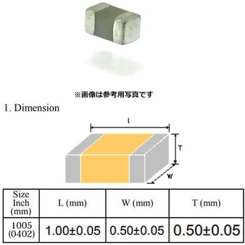 チップ積層セラミックコンデンサ 1005サイズ WALSHIN 【通販モノタロウ】