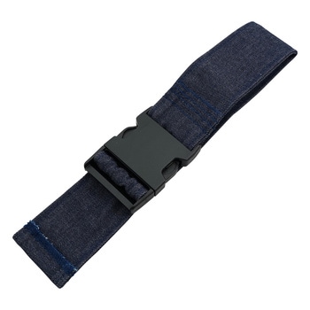 車いす用ワンタッチベルト キーパーEX 調整ベルト ネイビー フットマーク