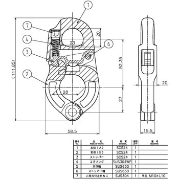 AK18235 オートシャックルⅢ型 1個 浅野金属工業 【通販サイトMonotaRO】