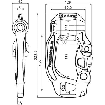 AK18153 パースリングBL型 浅野金属工業 サイズ60 AK18153 - 【通販