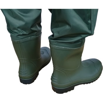 鉄製先芯踏み抜き防止板入り 耐寒・防水ナイロン製 胴付水中長靴