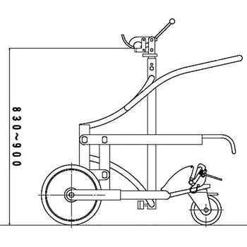 ドラム缶運搬車 ドラムポーターL-300B 大有(タイユウ)