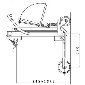 NO.1071 ドラム缶運搬車 ドラムポータープラス500B 大有(タイユウ) 荷重300kg - 【通販モノタロウ】