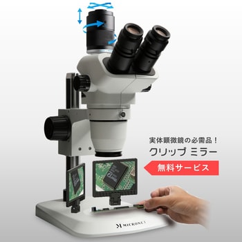 同時3視野＞ズーム式実体顕微鏡 伸太T(3年保証) マイクロネット 【通販 