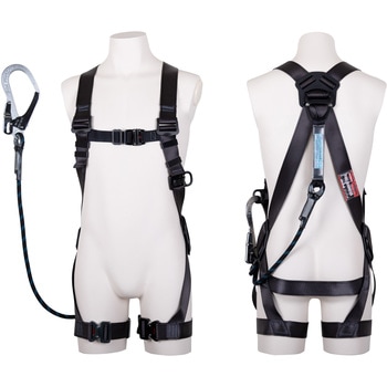 フルハーネス型墜落制止用器具 黒影ハーネス(KUROKAGE HARNESS)ランヤード付 Gブレード付 ツヨロン(藤井電工)