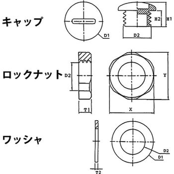 ネジ式ホールプラグ UHPNシリーズ ユーボン 電線保護その他関連用品