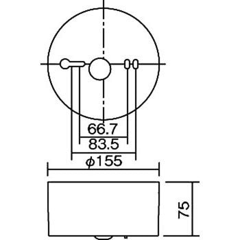 LED非常灯専用型(リモコン自己点検機能付) 直付式