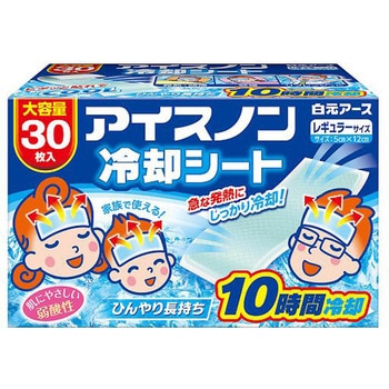 アイスノン 冷却シート 1箱 10包×3枚入 白元アース