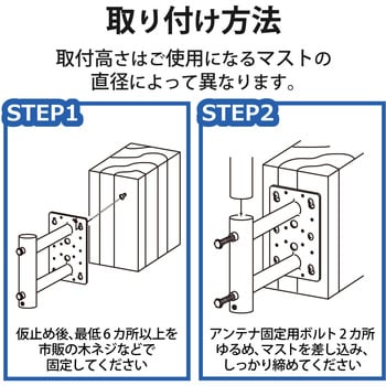 MW17 壁面取付金具(塗装) DXアンテナ 寸法(突出し)165mm MW17 - 【通販