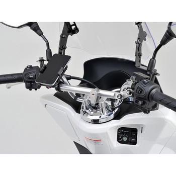 マルチマウントバーSC PCX/GROM/マジェスティS用 クリアー/ブラック DAYTONA(デイトナ)