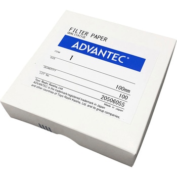 定性濾紙 No.1 100枚入 - ADVANTEC
