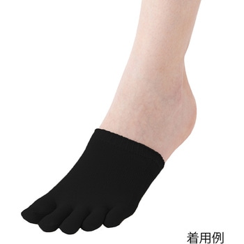 弾性トゥキャップ 黒 岡本