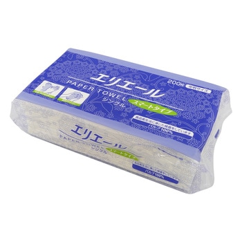 エリエール ペーパータオルスマートタイプ シングル200枚 中判 ×30袋 703333シリーズ エリエール