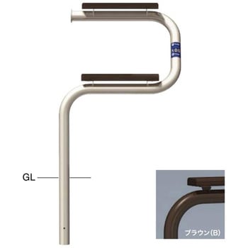 サポーター スマートベンチ 固定式 右側仕様 サンポール 縁台/ベンチ