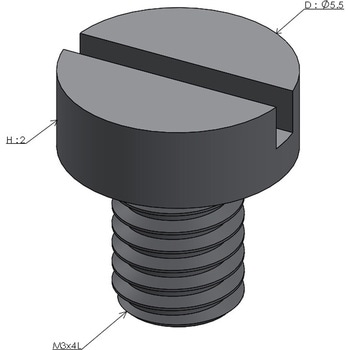 AMB3x4L �����u�f���{���g(�X������) �A���[�Y �����茊 �Ă�M3�񉺒�4mm 1�� AMB3x4L 50927390