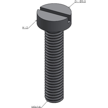 AMB3x14L �����u�f���{���g(�X������) �A���[�Y �����茊 �Ă�M3�񉺒�14mm 1�� AMB3x14L 50927408