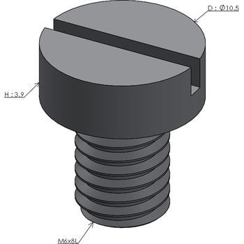 AMB6x8L �����u�f���{���g(�X������) �A���[�Y �����茊 �Ă�M6�񉺒�8mm 1�� AMB6x8L 50927435