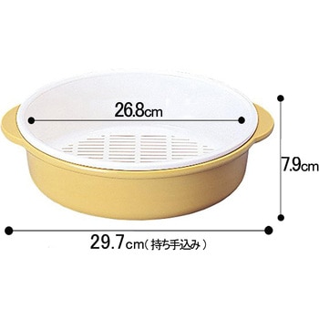 丸型K-8 イエロー 卓上水切り 丸型K-8 イエロー サンコープラスチック