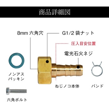 樹脂管金具セット ねじノコ オーミヤ