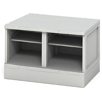 ロッカー_多目的樹脂ロッカー2列1段2人用扉なし中棚あり アイリスチトセ