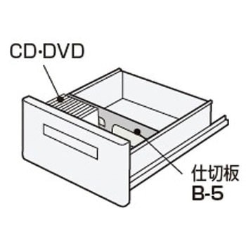 事務用デスク_仕切板(中引出し用) アイリスチトセ