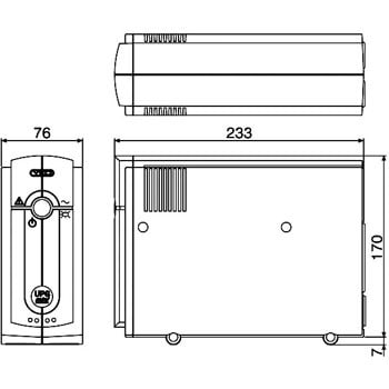 YEUP-051MA 常時商用小型UPS miniシリーズ 1個 ユタカ電機製作所