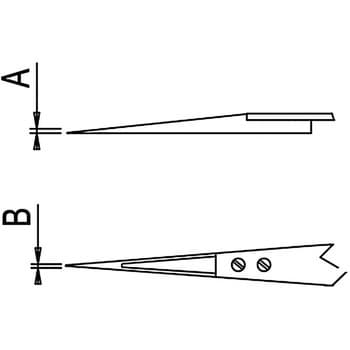 TIP-159-BUI 先端チップ DUMONT(デュモン) 全長41mm 1組 TIP-159-BUI 