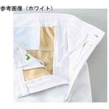 作業服 メディカルウェア ベルデクセル レングスアジャストパンツ VEM120下 ホワイト 5Lサイズ ミドリ安全