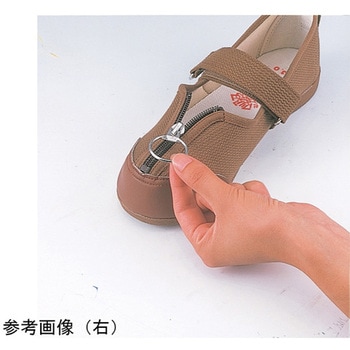 足元応援W505 片足 右 茶 22.0cm マリアンヌ製靴