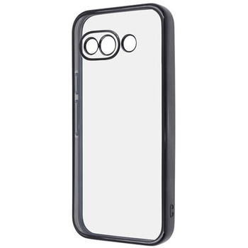 Google Pixel 9a Like standard 精密設計 カメラ保護 衝撃吸収 バンパー メタリック TPUソフトケース / ブラック レイ・アウト