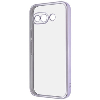 Google Pixel 9a Like standard 精密設計 カメラ保護 衝撃吸収 バンパー メタリック TPUソフトケース / ラベンダー レイ・アウト