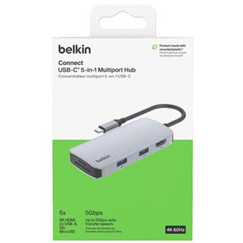 Connect USB-C 5-in-1 マルチポートハブ BELKIN(ベルキン)