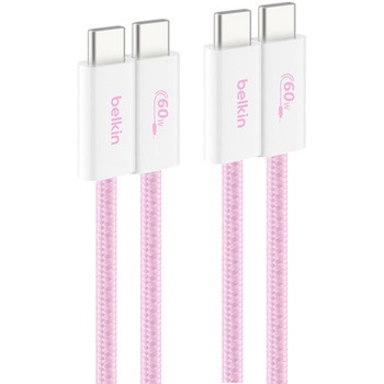 BoostCharge 60W USB-C to Cソフトケーブル 1.5M 2本セット ピンク - BELKIN(ベルキン)