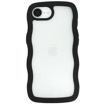 Wavy Case for iPhone 16e (black) ユニケース
