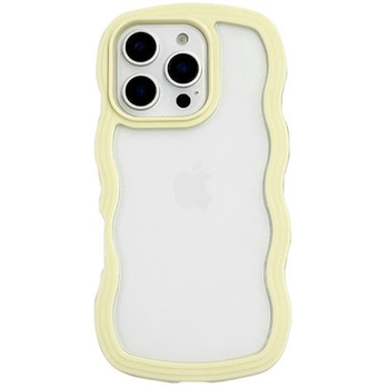 Wavy Case for iPhone 16 Pro (yellow) ユニケース