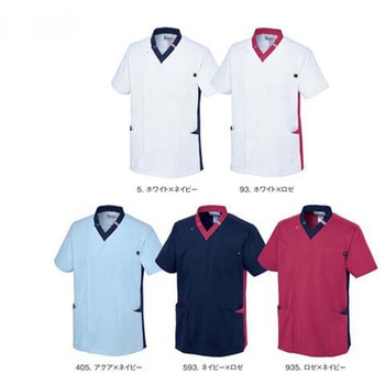ユニセックスVネックスクラブ 93 ホワイト×ロゼ 4L le coq sportif (ルコックスポルティフ)