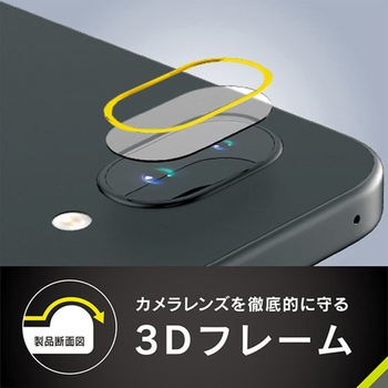 Google Pixel 9a スーパークリア 衝撃吸収 レンズ保護フレームガラス 光沢 Simplism