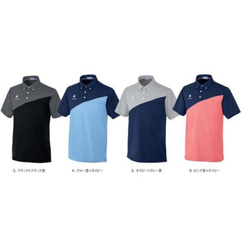 ボタンダウンシャツ 9 ピンク杢×ネイビー L le coq sportif (ルコックスポルティフ)