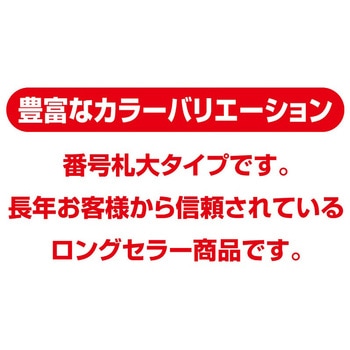 プラスチック番号札(大)51～100(1組) 共栄プラスチック