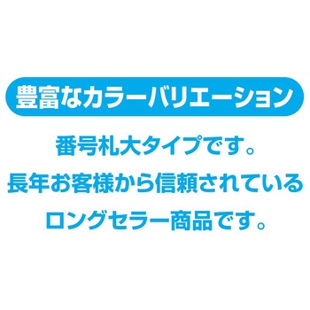 プラスチック番号札(大)51～100(1組) 共栄プラスチック