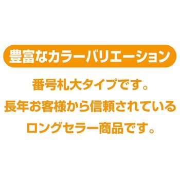 プラスチック番号札(大)51～100(1組) 共栄プラスチック