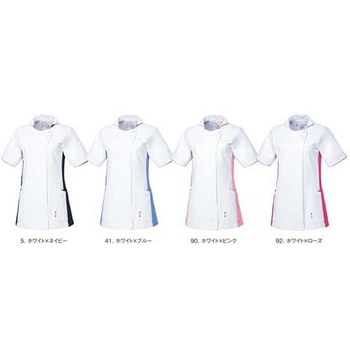 レディースジャケット 41 ホワイト×ブルー EL le coq sportif (ルコックスポルティフ)