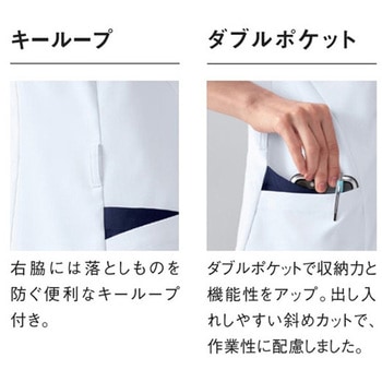 レディースジャケット 5 ホワイト×ネイビー ベツスン le coq sportif (ルコックスポルティフ)