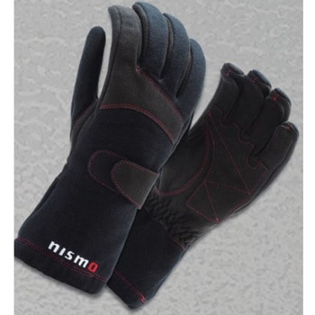 日産　nismo ニスモ 純正　レーシンググローブ 黒　ブラック　Mサイズ 日産純正 nismo レーシンググローブ(ブラック) ニスモ - 国産自動車