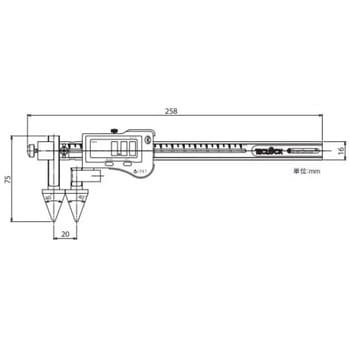 Bluetooth デジタルピッチノギス SSC-650C テクロック